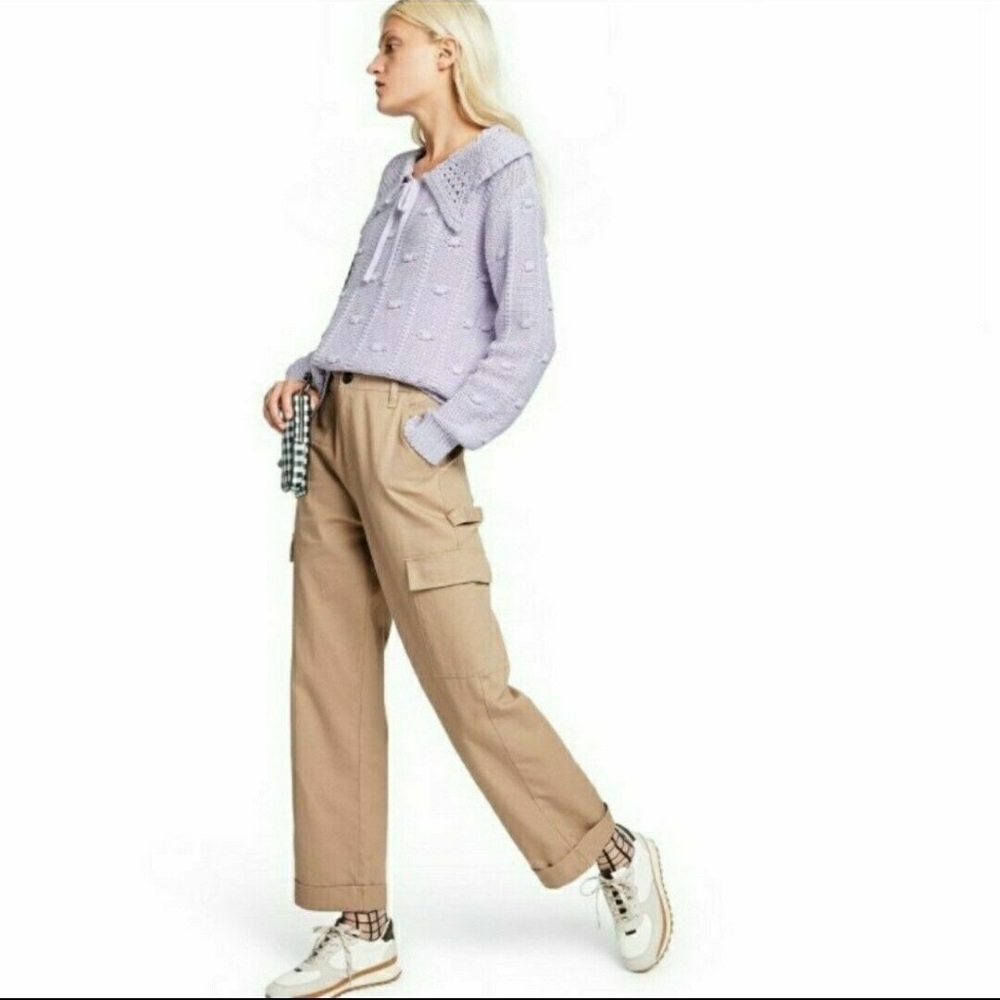 Sandy liang cargo khaki pants
